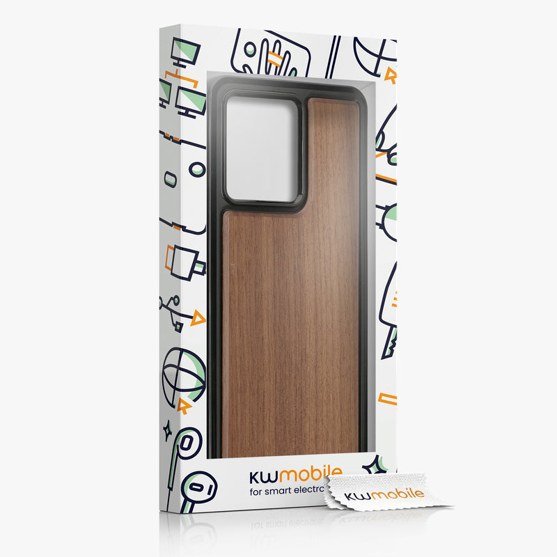 Holzhülle mit TPU Bumper für Motorola Edge 40 Neo
