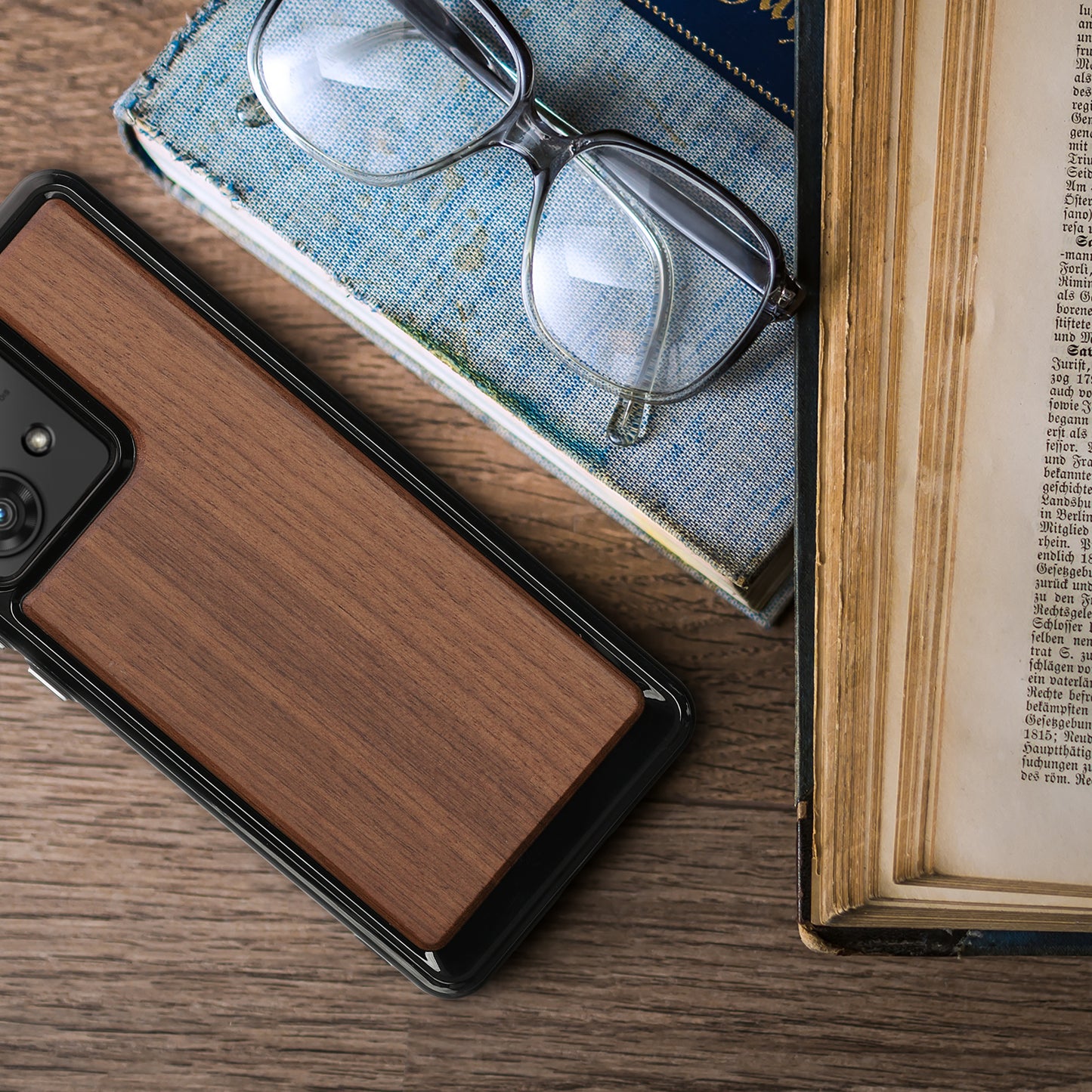 Holzhülle mit TPU Bumper für Motorola Edge 40 Neo