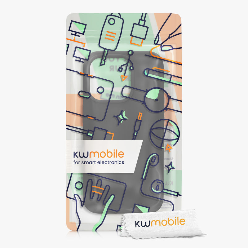 kwmobile Hülle kompatibel mit Apple iPhone 15 Pro Hülle magnetisches Silikon Case kompatibel mit MagSafe Cover gummiert