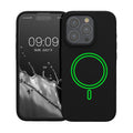 kwmobile Hülle kompatibel mit Apple iPhone 15 Pro Hülle magnetisches Silikon Case kompatibel mit MagSafe Cover gummiert