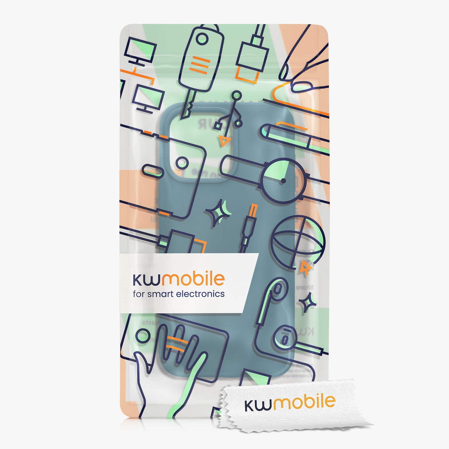 Magnetische Silikon Hülle für Apple iPhone 15 Pro Max Petrol matt