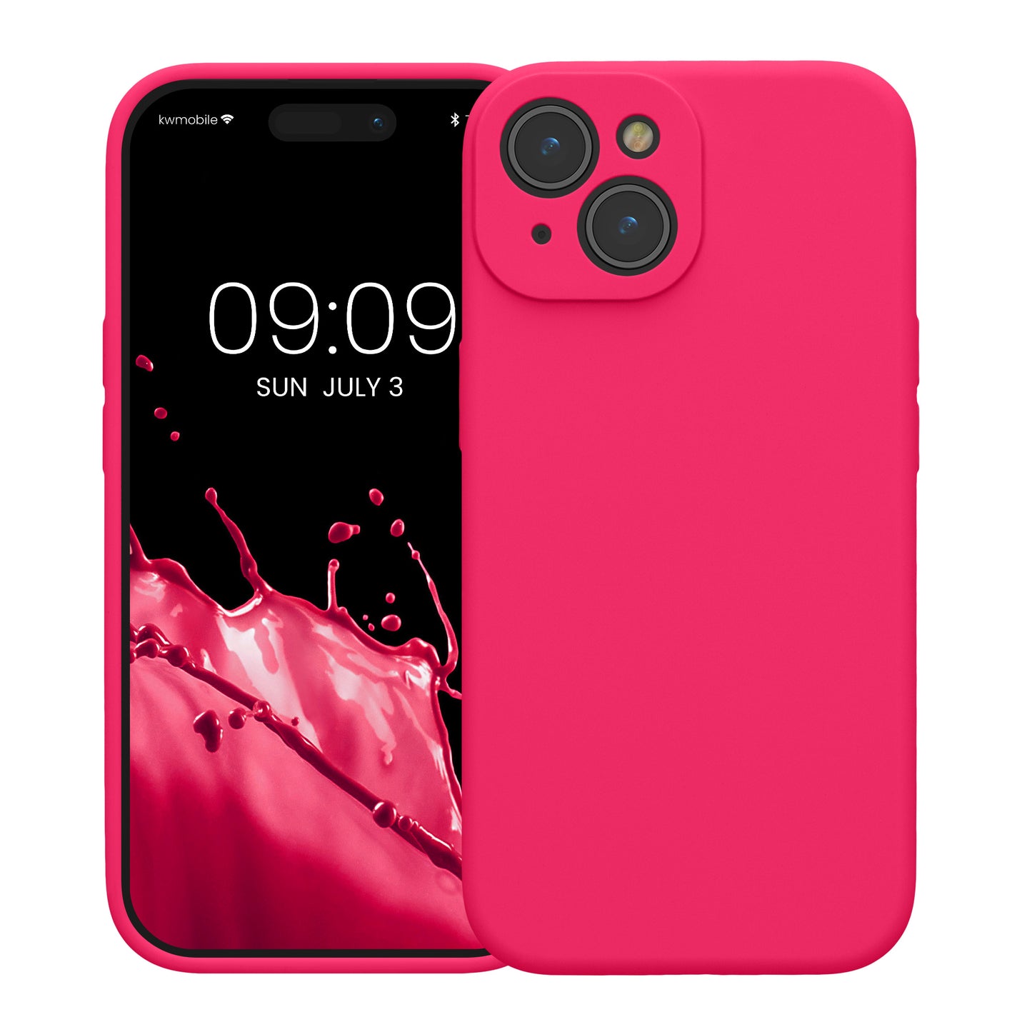 kwmobile Hülle kompatibel mit Apple iPhone 15 - Hülle Silikon gummiert - Handyhülle - Handy Case