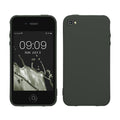 kwmobile Hülle kompatibel mit Apple iPhone 4 / 4S Hülle - weiches TPU Silikon Case - Cover geeignet für kabelloses Laden - Moosgrün Moosgrün  