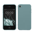 kwmobile Hülle kompatibel mit Apple iPhone 4 / 4S Hülle - weiches TPU Silikon Case - Cover geeignet für kabelloses Laden - Arctic Night Arctic Night  