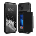 kwmobile Premium Handyhülle kompatibel mit Apple iPhone 13 Smartphone Schutzhülle mit Kartenfach für bis zu 4 Karten