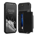 kwmobile Premium Handyhülle kompatibel mit Apple iPhone 14 Hülle - Smartphone Schutzhülle mit Kartenfach für bis zu 4 Karten