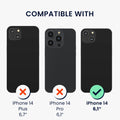 kwmobile Premium Handyhülle kompatibel mit Apple iPhone 14 Hülle - Smartphone Schutzhülle mit Kartenfach für bis zu 4 Karten