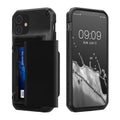 kwmobile Premium Handyhülle kompatibel mit Apple iPhone 11 Hülle - Smartphone Schutzhülle mit Kartenfach für bis zu 4 Karten - Schwarz Schwarz  
