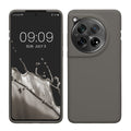 kwmobile Hülle kompatibel mit OnePlus 12 Hülle - Silikon Handy Case - Handyhülle weiche Oberfläche - kabelloses Laden - Stone Dust Stone Dust  