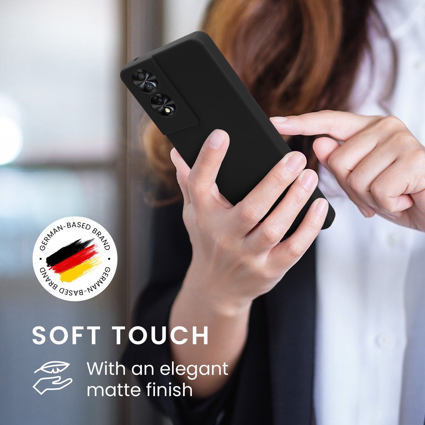 kwmobile Handyhülle für TCL 40 NxtPaper Hülle - Kabelloses Laden - Schutzhülle Cover
