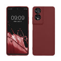 kwmobile Hülle kompatibel mit TCL 40 NxtPaper Hülle - weiches TPU Silikon Case - Cover geeignet für kabelloses Laden - Bordeaux Violett Bordeaux Violett  