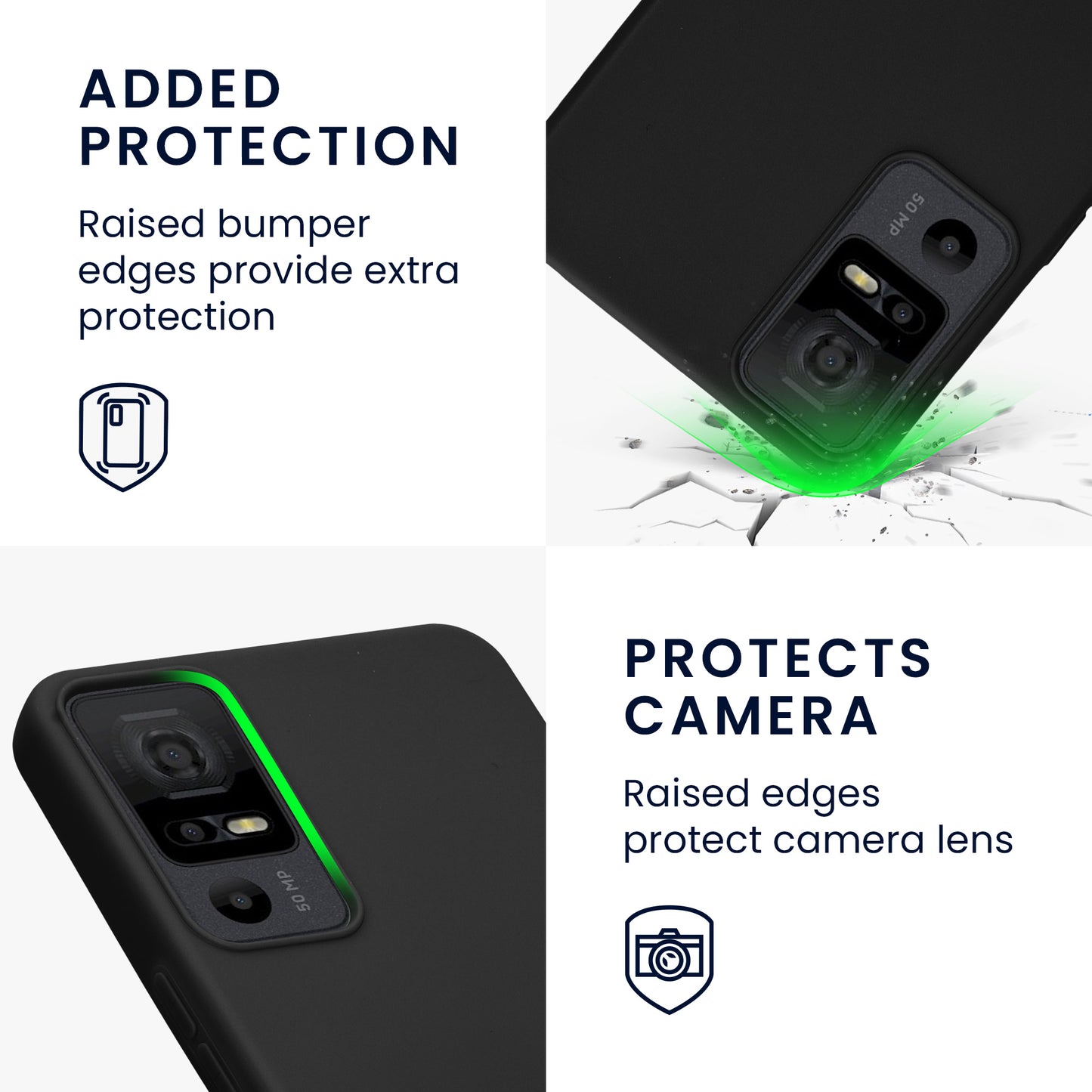 kwmobile Handyhülle für TCL 40 NxtPaper 5G Hülle - Kabelloses Laden - Schutzhülle Cover