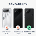 TPU Hülle für ASUS ROG Phone 8 Pro in Schwarz matt