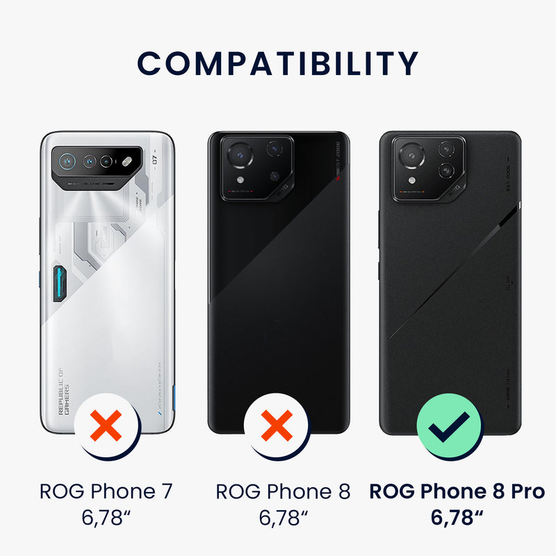 TPU Hülle für ASUS ROG Phone 8 Pro in Schwarz matt