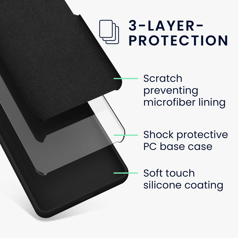 kwmobile Handyhülle für Motorola Moto G34 5G Hülle Case Silikon Kabelloses Laden Schutzhülle Cover