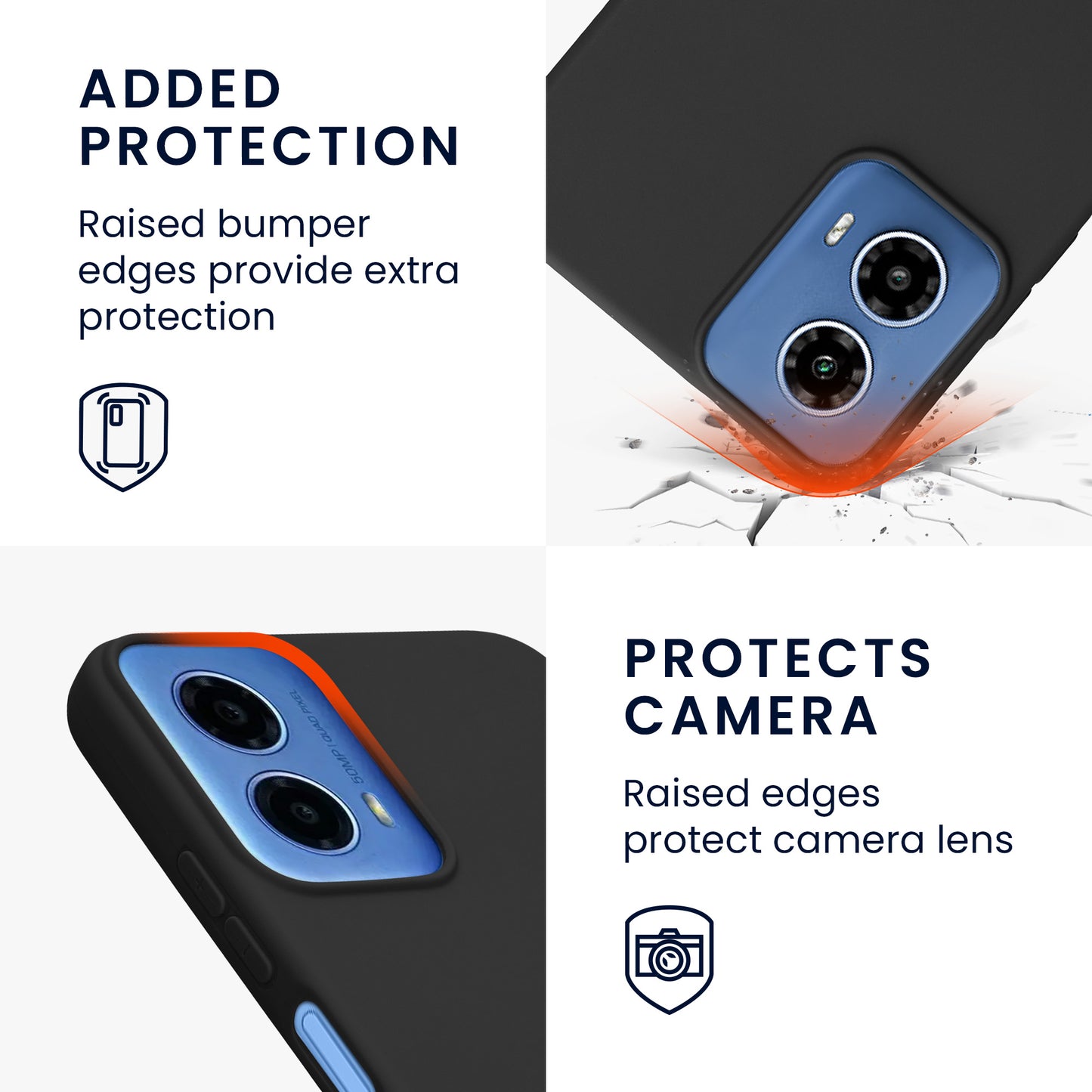 kwmobile Handyhülle für Motorola Moto G34 5G Hülle Schutzhülle Cover