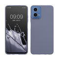 kwmobile Hülle kompatibel mit Motorola Moto G34 5G Hülle - weiches TPU Silikon Case - Cover geeignet für kabelloses Laden - Lavendelgrau Lavendelgrau  