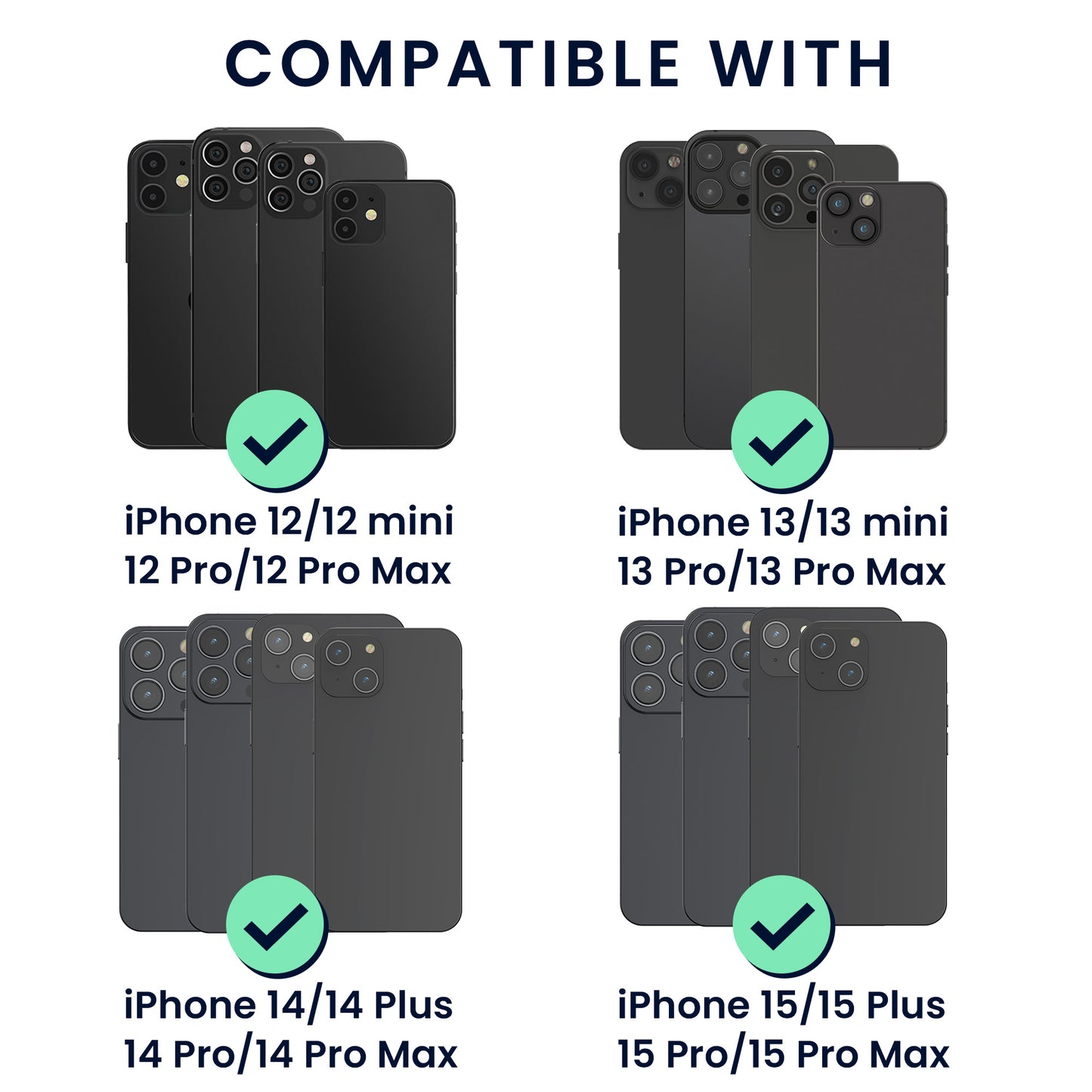 kwmobile Wallet Kartenhalter kompatibel mit Apple iPhone Serie - Magnetische Karten Hülle kompatibel mit MagSafe - Halter mit Stoffbezug
