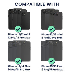 kwmobile Wallet Kartenhalter kompatibel mit Apple iPhone Serie - Magnetische Karten Hülle kompatibel mit MagSafe