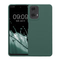 kwmobile Handyhülle für Motorola Moto G24 / E14 / G04 / G04s Hülle - Case Silikon - Kabelloses Laden - Schutzhülle Cover