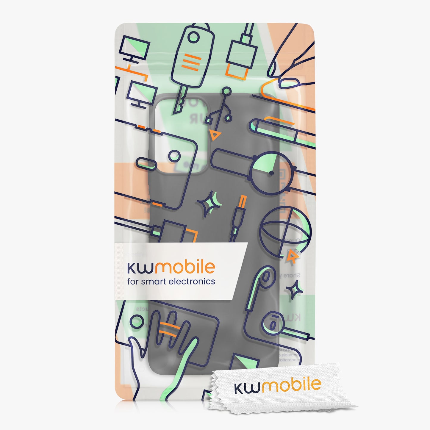 kwmobile Handyhülle für Motorola Moto G24 / E14 / G04 / G04s Hülle - Kabelloses Laden - Schutzhülle Cover