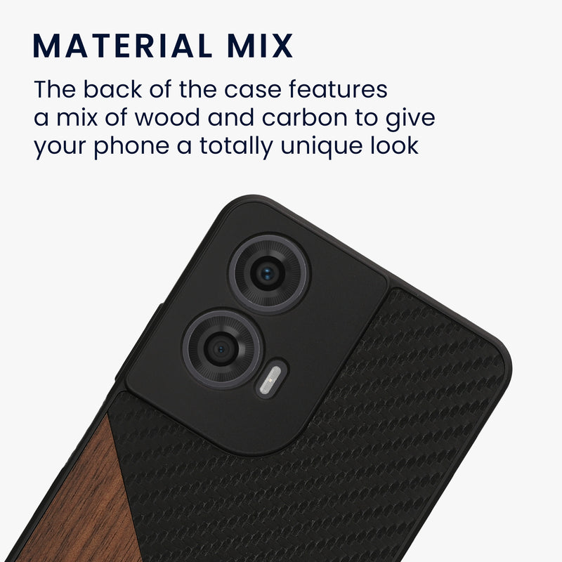 kwmobile Hülle kompatibel mit Motorola Moto G24 / E14 / G04 / G04s - Handyhülle - Handy Schutzhülle - Smartphone Cover