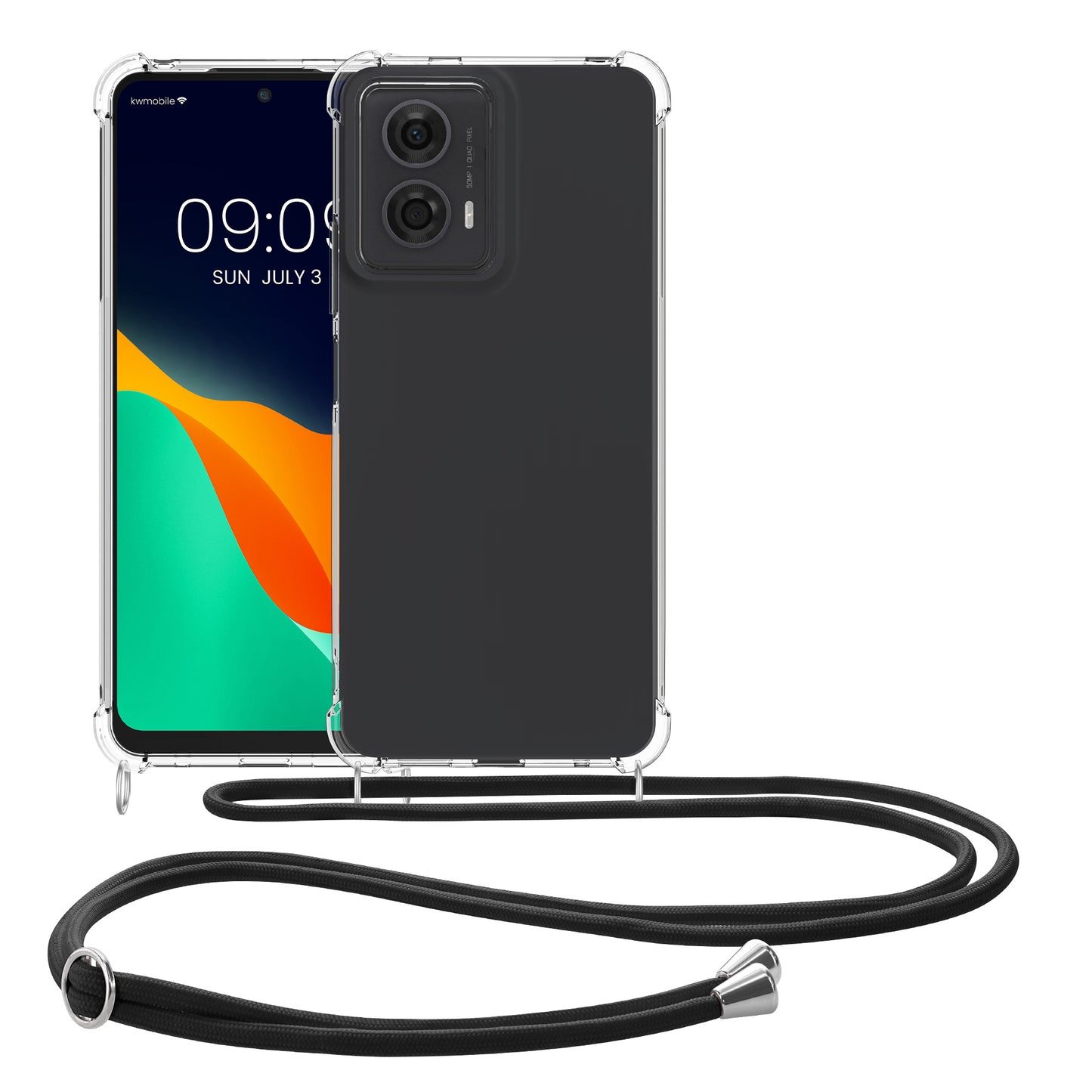 kwmobile Necklace Case kompatibel mit Motorola Moto G24 / E14 / G04 / G04s Hülle