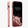 kwmobile Handyhülle für Apple iPhone 15 Pro Hülle - Silikon Case schimmernd - Schutzhülle Cover