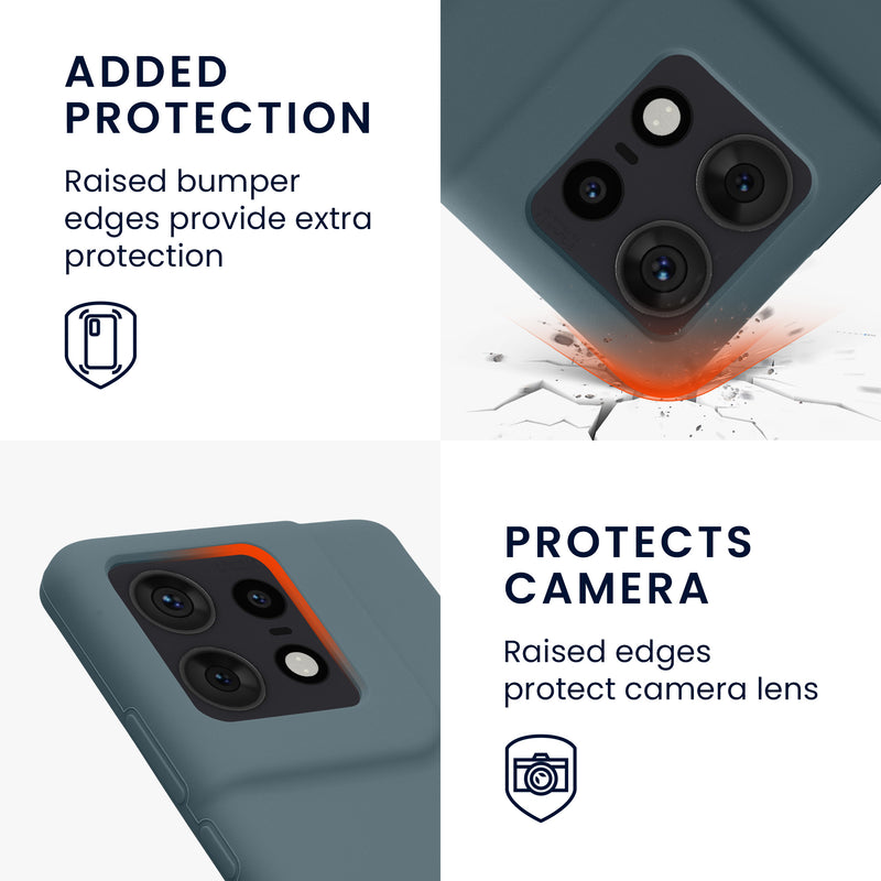 kwmobile Handyhülle für Motorola Edge 50 Pro Hülle - Case Silikon - Kabelloses Laden - Schutzhülle Cover