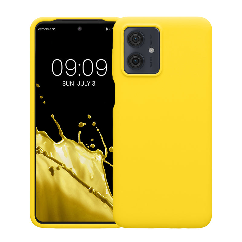 kwmobile Handyhülle für Motorola Moto G64 5G Hülle - Case Silikon - Kabelloses Laden - Schutzhülle Cover