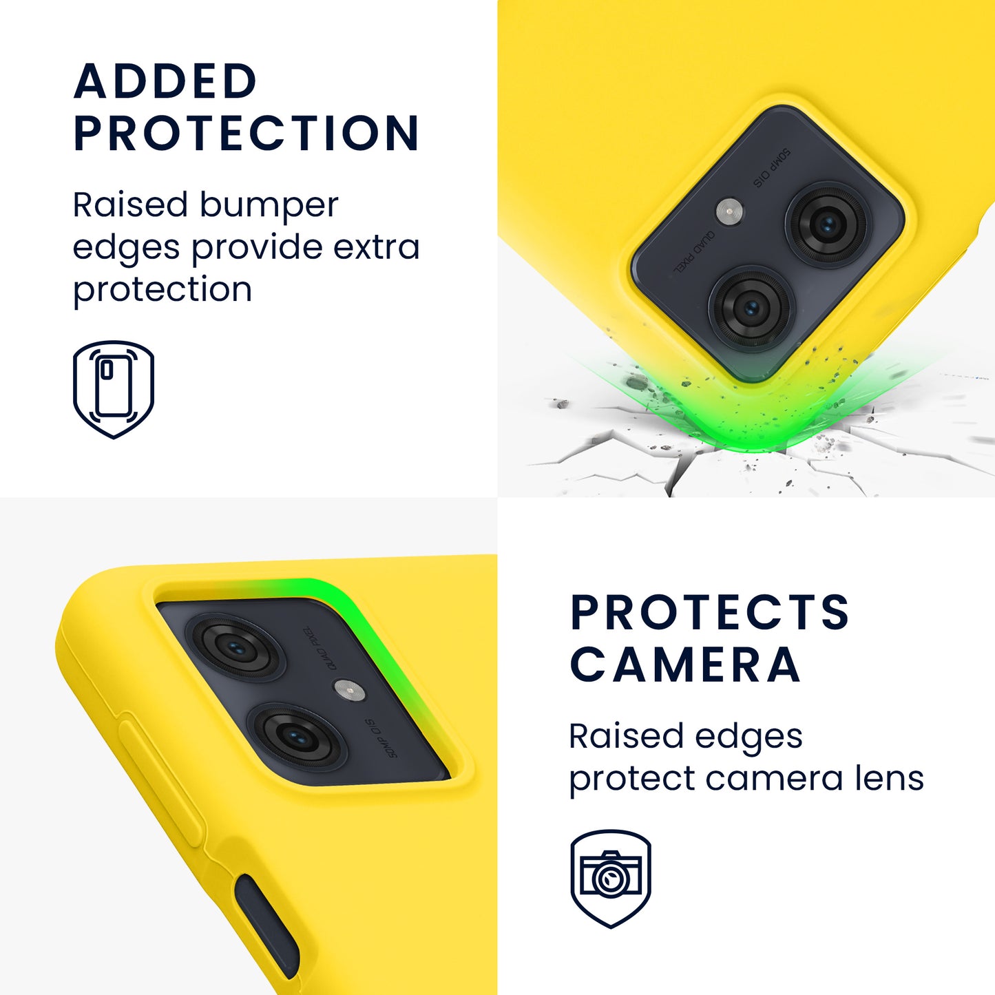 kwmobile Handyhülle für Motorola Moto G64 5G Hülle - Case Silikon - Kabelloses Laden - Schutzhülle Cover