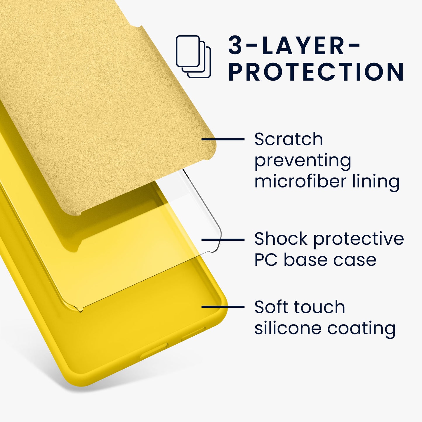 kwmobile Handyhülle für Motorola Moto G64 5G Hülle - Case Silikon - Kabelloses Laden - Schutzhülle Cover