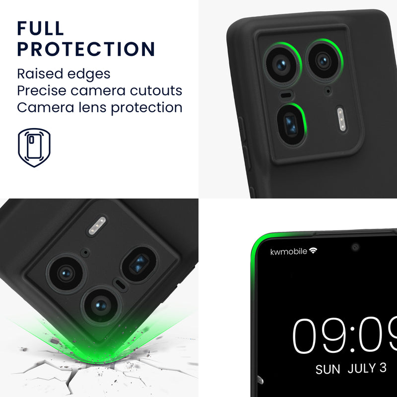 kwmobile Handyhülle für Motorola Edge 50 Ultra Hülle weiches Handy Silikon Case Schutzhülle Cover