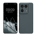 kwmobile Handyhülle kompatibel mit Motorola Edge 50 Ultra Hülle - Handy Case aus weichem Silikon in Dunkler Schiefer Dunkler Schiefer  