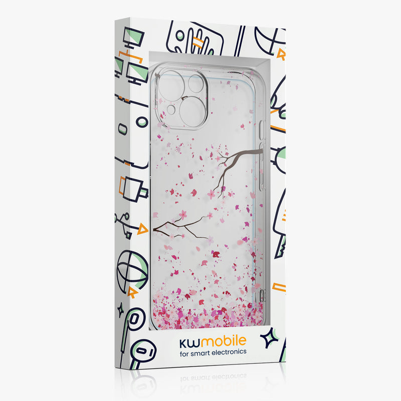 kwmobile Hülle kompatibel mit Apple iPhone 15 Handyhülle Mit Glas Schutzfolie