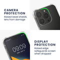 kwmobile Handy Case kompatibel mit Apple iPhone 15 Pro Hülle mit Kantenschutz und abnehmbarem Armband inkl. 2 Pads