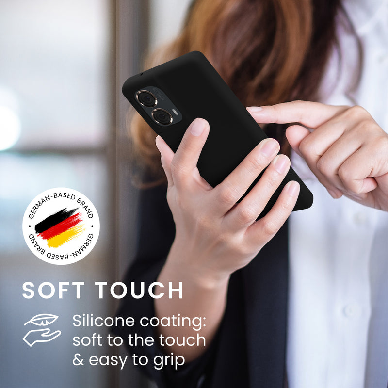 kwmobile Handyhülle für Motorola Moto G85 5G Hülle - Case Silikon - Kabelloses Laden - Schutzhülle Cover