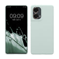 kwmobile Hülle kompatibel mit Motorola Moto G85 5G Hülle - Silikon Handy Case - Handyhülle weiche Oberfläche - kabelloses Laden - Cool Mint Cool Mint  