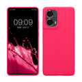 kwmobile Hülle kompatibel mit Motorola Moto G85 5G Hülle - Silikon Handy Case - Handyhülle weiche Oberfläche - kabelloses Laden - Neon Pink Neon Pink  