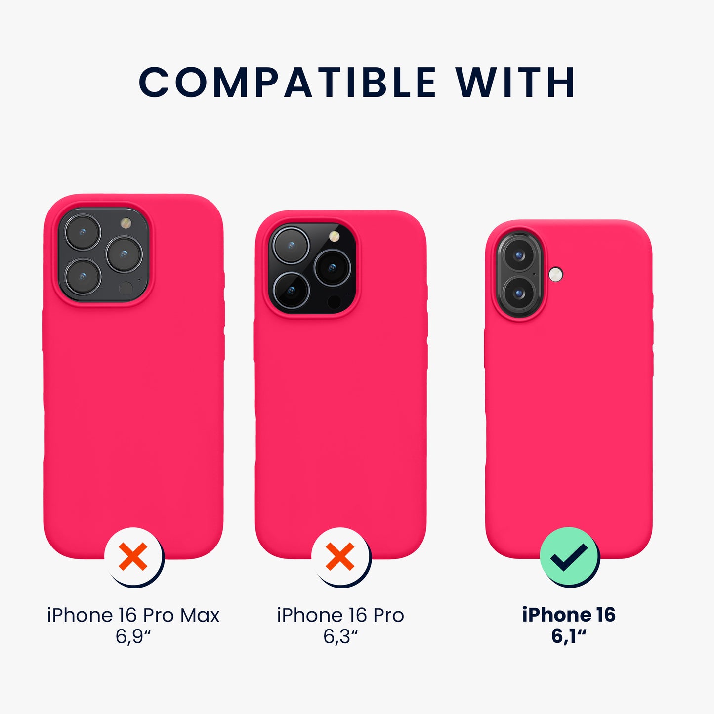 kwmobile Handyhülle für iPhone 16 Case kabelloses Laden
