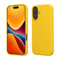 kwmobile Handyhülle für iPhone 16 Hülle, für iPhone 16 Case - Hülle Silikon - kabelloses Laden - Strahlend Gelb Strahlend Gelb  
