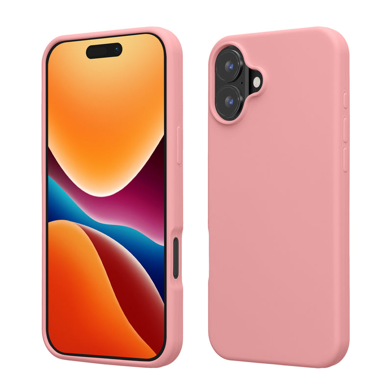 kwmobile Handyhülle für iPhone 16 Hülle, für iPhone 16 Case - Hülle Silikon - kabelloses Laden - Hellrosa Hellrosa  