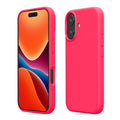 kwmobile Handyhülle für iPhone 16 Plus Hülle, für iPhone 16 Plus Case - Hülle Silikon - kabelloses Laden - Neon Pink Neon Pink  