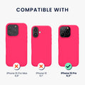 kwmobile Handyhülle für iPhone 16 Pro Hülle, für iPhone 16 Pro Case - Hülle Silikon - kabelloses Laden