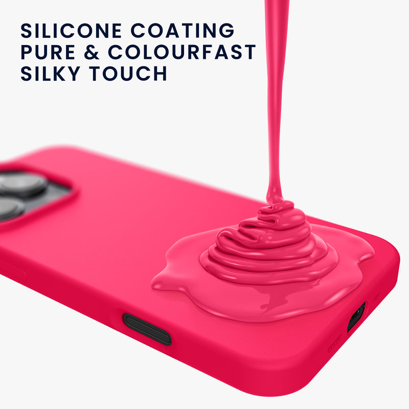 kwmobile Handyhülle für iPhone 16 Pro Hülle, für iPhone 16 Pro Case - Hülle Silikon - kabelloses Laden