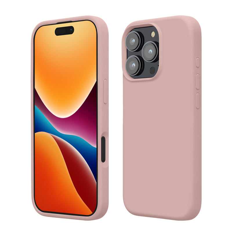 kwmobile Handyhülle für iPhone 16 Pro Hülle, für iPhone 16 Pro Case - Hülle Silikon - kabelloses Laden - Altrosa Altrosa  