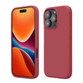 kwmobile Handyhülle für iPhone 16 Pro Hülle, für iPhone 16 Pro Case - Hülle Silikon - kabelloses Laden - Dark Rose Dark Rose  