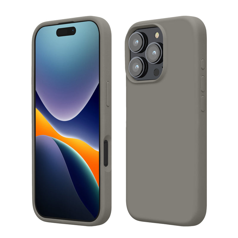 kwmobile Handyhülle für iPhone 16 Pro Hülle, für iPhone 16 Pro Case - Hülle Silikon - kabelloses Laden - Stone Dust Stone Dust  