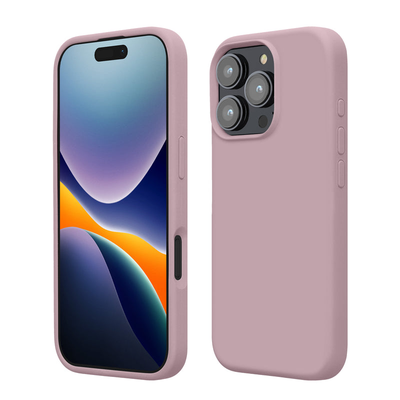 kwmobile Handyhülle für iPhone 16 Pro Hülle, für iPhone 16 Pro Case - Hülle Silikon - kabelloses Laden - Mauve Mauve  
