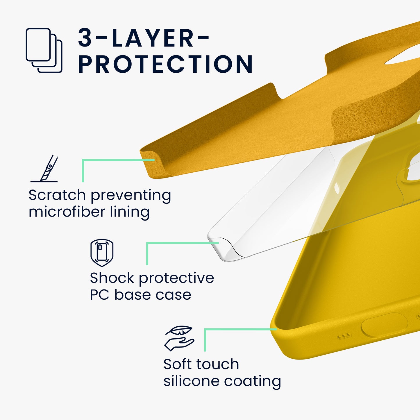 kwmobile Handyhülle für iPhone 16 Pro Max Case - Hülle Silikon - kabelloses Laden